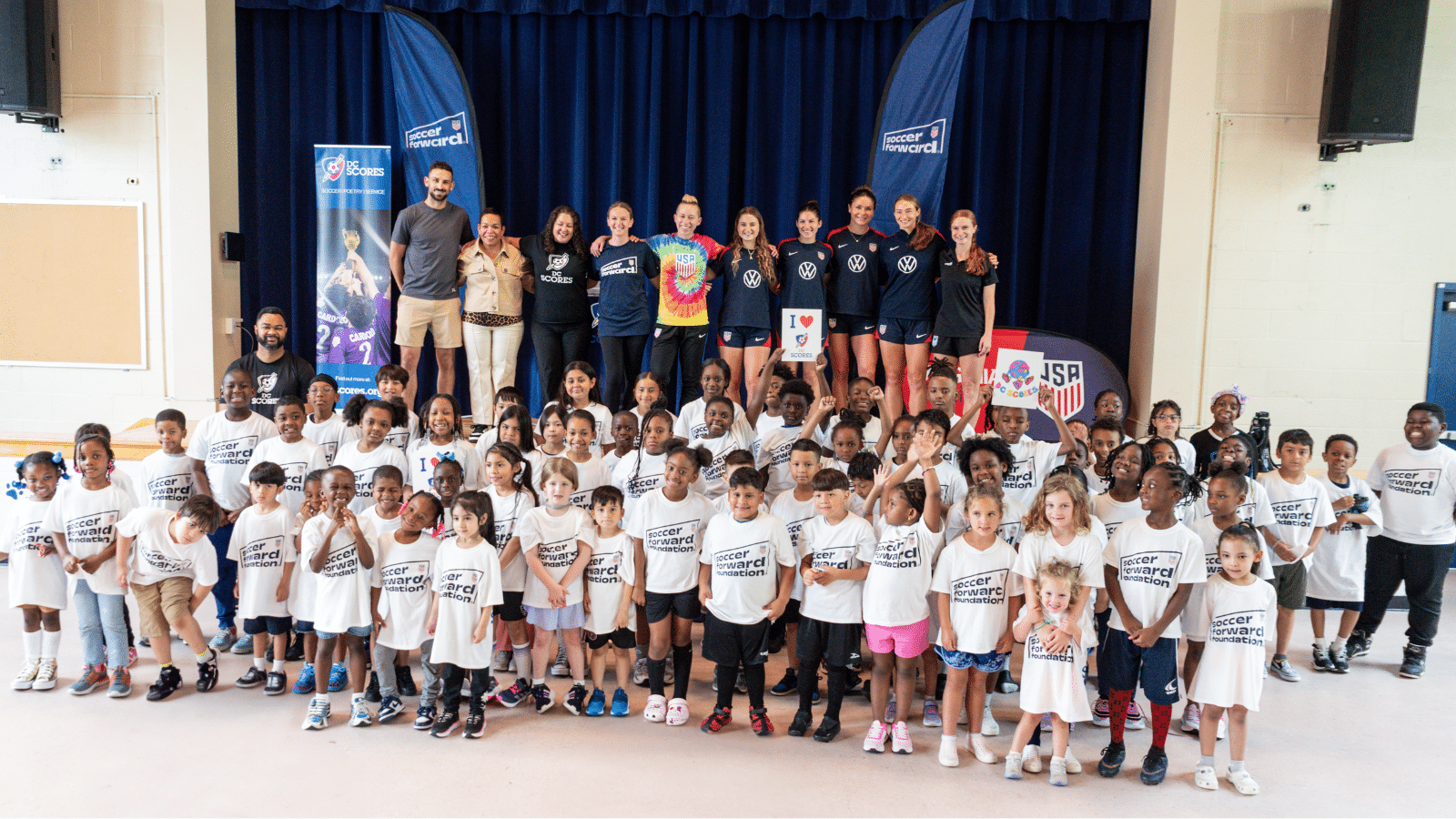 USWNT Players Kick Off DC SCORES Summer Camp USWNT Players Kick Off DC SCORES Summer Camp