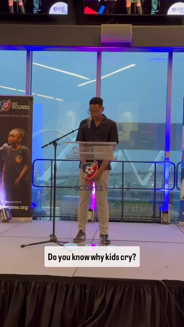 Guests at SCORE Awards were treated to a very special performance last night from Kollyn, one of our middle school poets-athletes who took the stage to share why it’s important for young men to express their emotions. 👏👏👏

Incredible work, Kollyn! And remember, everyone, it’s okay to cry if you want to! 🥲